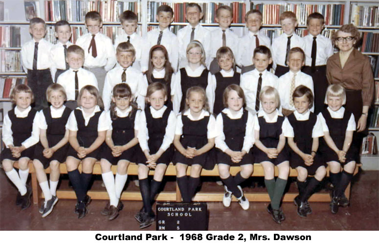 sam burgess and charlotte dawson. 1968 Mrs. Dawson Grade 2 Class